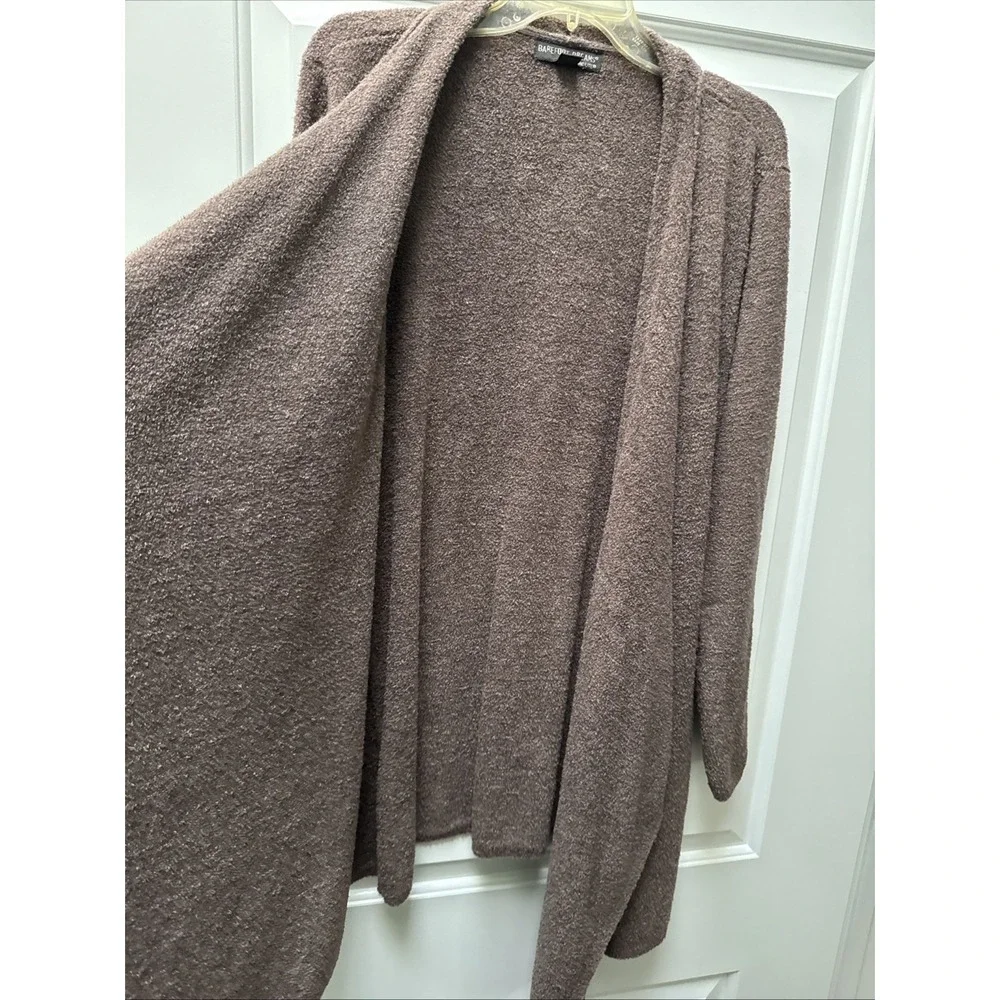 Barefoot Dreams Chic Lite Drape Front Calypso Wrap‎ Cardigan Brown Women's 1X
